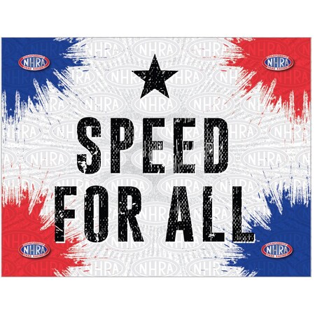 NHRA Speed For All 24 X 32 Canvas Wall Art.